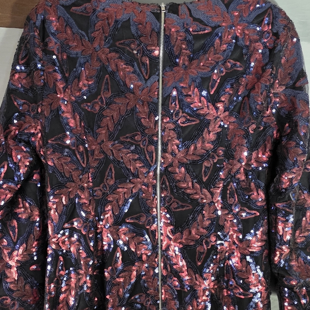 Endless Rose sequence Hoiday Dress Size L Navy/Rouge 💥sale - Picture 6 of 7